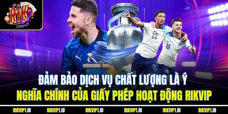 Đảm bảo dịch vụ chất lượng là ý nghĩa chính của giấy phép hoạt động Rikvip